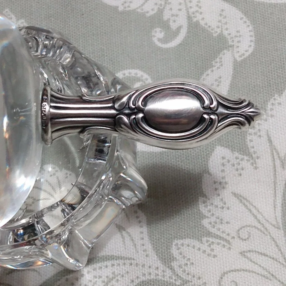 International Sterling Crystal Vanity Jar